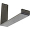 Ekena Millwork Steel Hanging Shelf Bracket, Hammered Gray 2"W x 10"D x 6 1/2"H BKTM02X10X06HSHGY - alternate 1